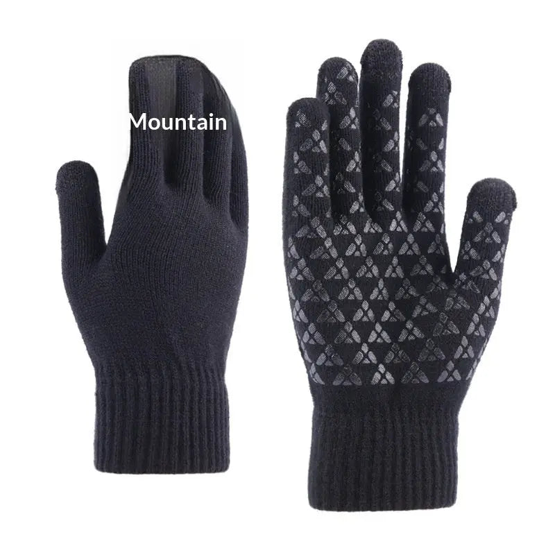 Knitted Winter Warm Touchscreen Gloves Made Of Wool VEV40878
